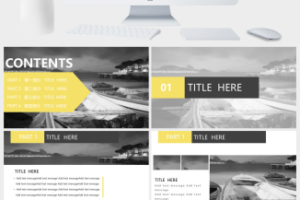 201X工作汇报总结欧美杂志风PPT模板