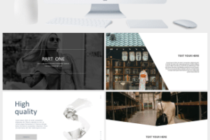 欧美大气时尚发布会产品发布PPT模板