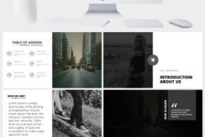 欧美时尚杂志风产品发布会PPT模板