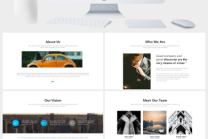 唯美欧美杂志风风景产品发布PPT模板