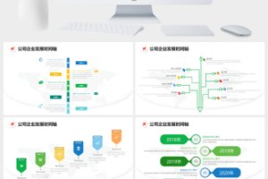 企业发展时间轴商务PPT图表合集