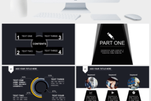 学术答辩毕业汇报论文通用PPT模板