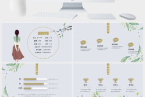 创意个人简历PPT模板