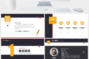 岗位述职竞聘报告PPT模板