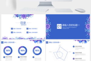 简洁大气时尚医药区域经理竞聘ppt模板