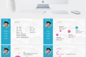 简约风个人简历(6)PPT模板