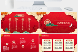 元旦活动策划PPT模板
