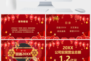 元旦快乐活动PPT模板
