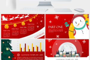 超精美收费级圣诞节PPT模板