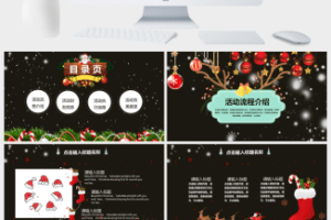 平安夜圣诞节活动策划PPT模板 (3)