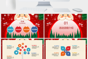 圣诞节活动策划PPT模板 (2)