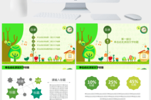 植树造林植树节环保活动宣传PPT模板