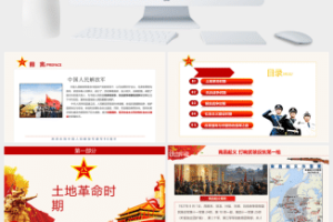 建军节建军历史介绍PPT模板